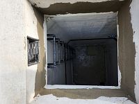 detailní reference, betonová armaturní šachta, vstup, Nemocnice Rychnov nad Kněžnou, db betonové jímky
